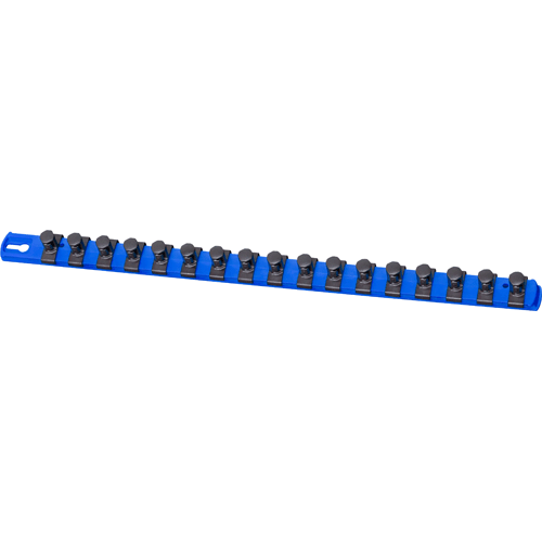 Picture of 18" Magnetic Socket Organizer w/Twist Lock Clips - Blue-1/2"