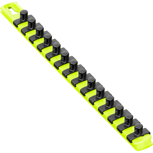 Picture of 13" Socket Organizer w/Twist Lock Clips - HiViz-3/8"