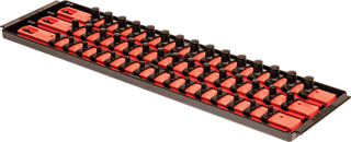 Picture of 3 Rail Socket Tray - Red
