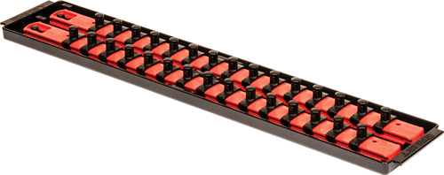 Picture of 2 Rail Socket Tray Red - 3/8” Drive
