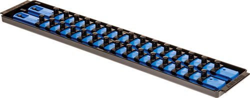Picture of 2 Rail Socket Tray Blue - 3/8” Drive