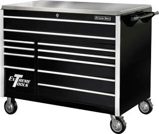 Picture of 55" 11 Drawer Roller Tool Cabinet - Black