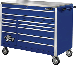 Picture of 55" 11 Drawer Roller Tool Cabinet - Blue