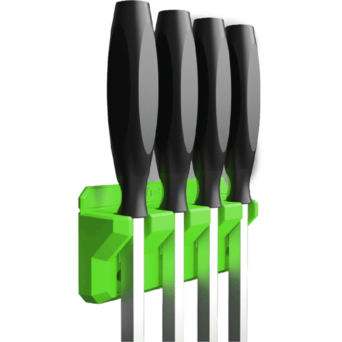 Picture of Magnetic Pry Bar Holder, 4 Slot, Green