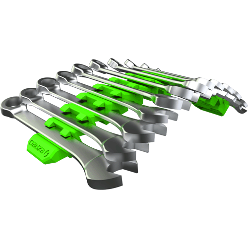 Picture of Magnetic Flexible 12 Slot Wrench Holder, Green