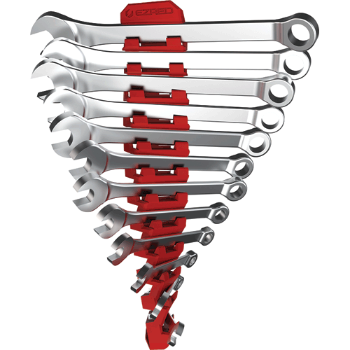 Picture of Magnetic Flexible 12 Slot Wrench Holder, Red