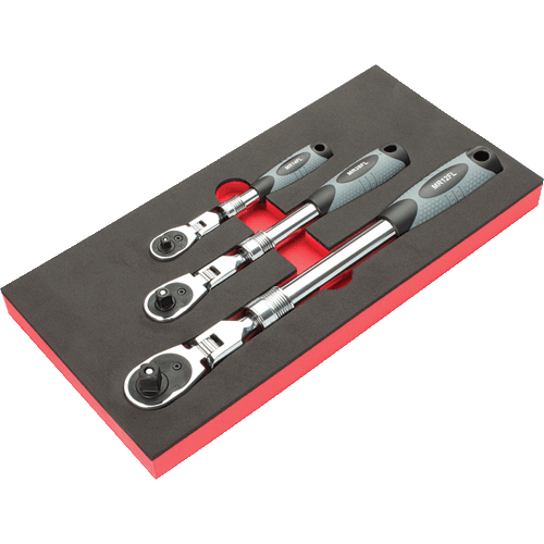 Picture of 3 Pc. Extendable Monster Ratchet Set-Flex Head-Locking