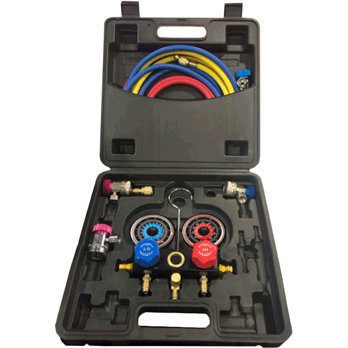 Picture of R-1234yf/R-134a Dual Aluminum Manifold Gauge Set