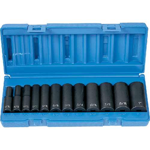 Picture of 3/8" Dr. Deep Length Impact Set
