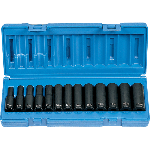 Picture of 3/8" Dr. Deep Length Impact Set