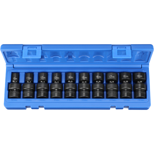 Picture of 10 Pc. 3/8'' Drive Standard Length Metric Universal Set