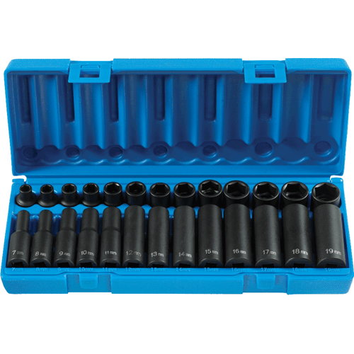 Picture of 3/8" Drive Standard & Deep Length Metric Master Set