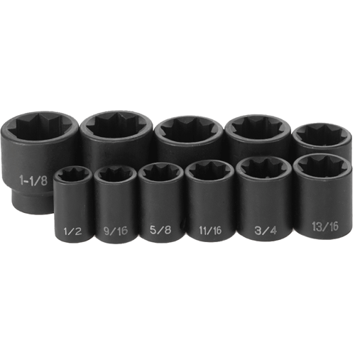 Picture of 1/2" Dr. 11 Pc. Standard Impact Socket Set