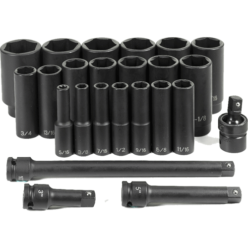 Picture of 24PC 1/2D DEEP SOCKET SET