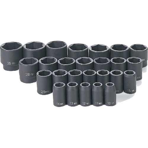 Picture of 26 Pc. 1/2" Drive Standard Length Metric Master Set