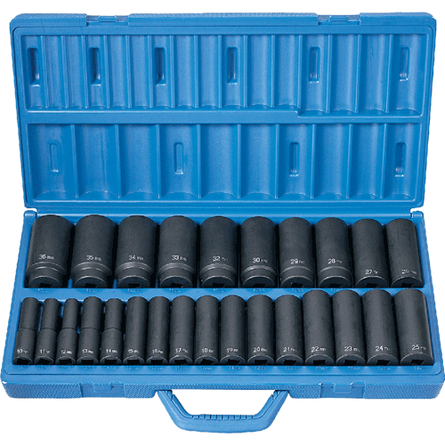 Picture of 26 Pc. 1/2" Drive Deep Length Metric Master Set