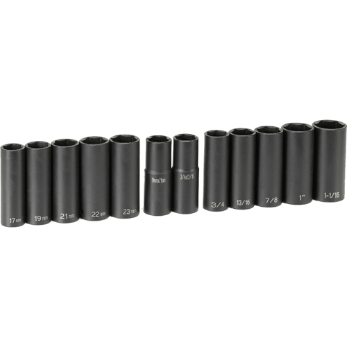 Picture of 1/2" Dr. 12 Pc. Extra Thin Wall Impact Set