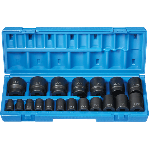 Picture of 1/2" Drive 12–Pt. Standard Length Fractional Master Set
