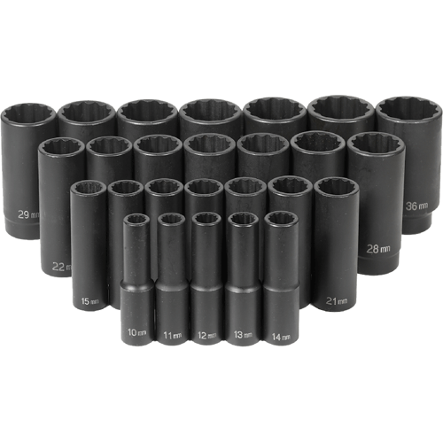 Picture of 1/2'' Drive 12–Point Deep Length Metric Master Set