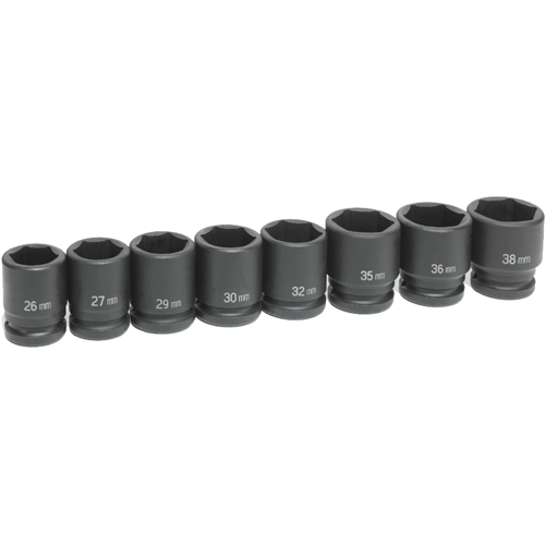 Picture of 8 Pc. 3/4" Dr. Standard Metric Set, 6 Pt.