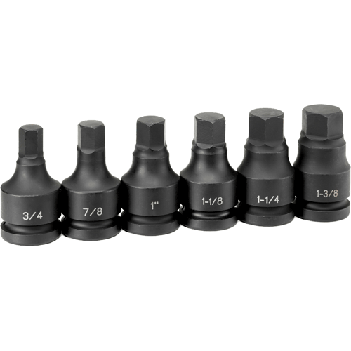 Picture of 1" Drive 6 Pc. Standard Length Set