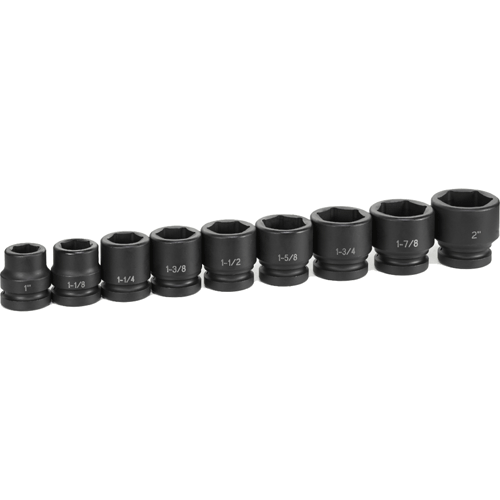 Picture of 9 Pc. 1" Dr. Standard "JUMBO" Set, 6 Pt.