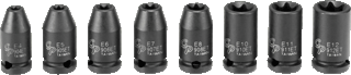 Picture of 8 Pc. 1/4" Dr. External Star Impact Socket Set