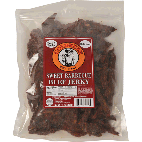 Picture of Beef Jerky, 15 oz., Sweet Barbecue