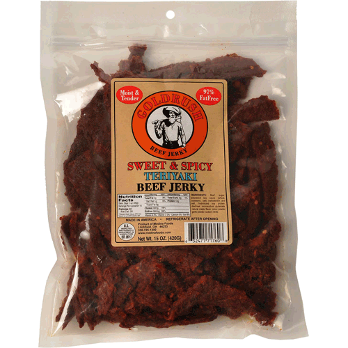 Picture of Beef Jerky, 15 oz., Spicy Teriyaki