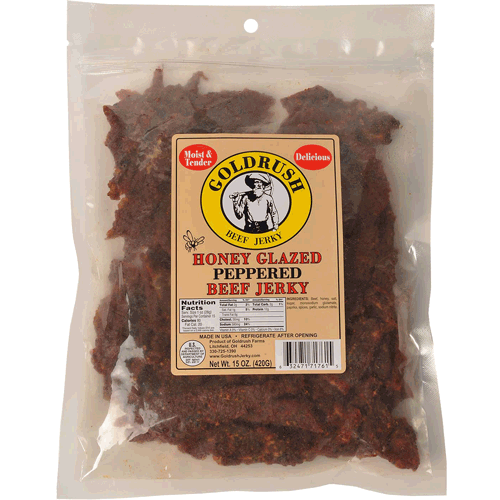 Picture of Beef Jerky, 15 oz., Honey Peppered
