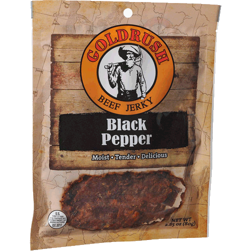 Picture of Beef Jerky. 2.85 oz, Black Peppered
