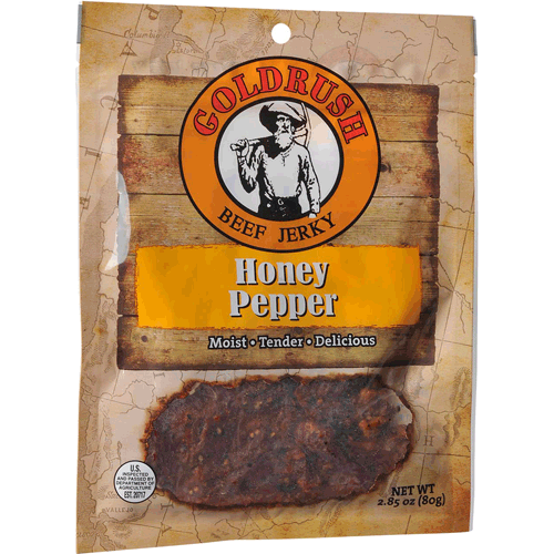 Picture of Beef Jerky. 2.85 oz, Honey Pepper