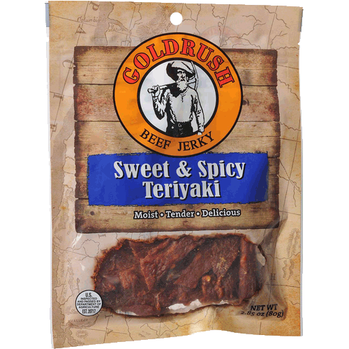 Picture of Beef Jerky. 2.85 oz, Sweet & Spicy Teriyaki