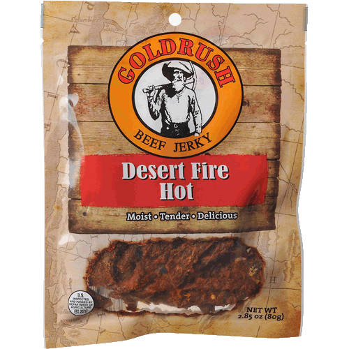 Picture of Beef Jerky. 2.85 oz, Desert Fire Hot