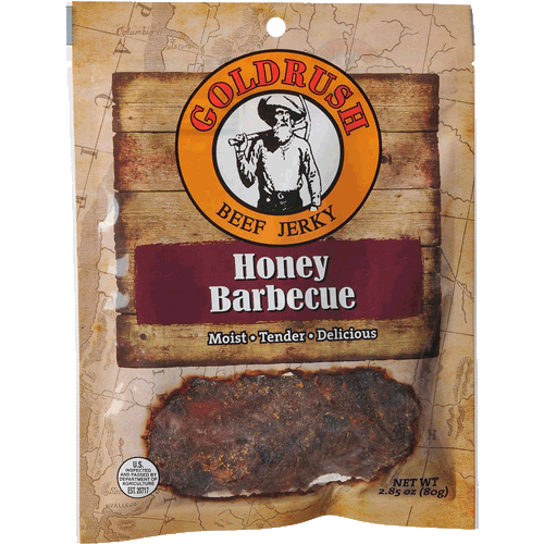 Picture of Beef Jerky. 2.85 oz, Honey Barbecue
