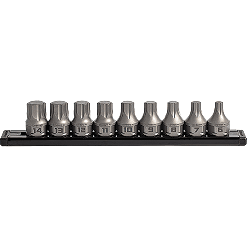 Picture of GripEdge | 9-PC RPT 3/8'' Drive Low Profile Metric Hex Dual Action Driver Bit Set