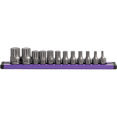 Picture of GripEdge 12-PC 1/4 & 3/8 Drive Low Profile Triple Square Dual Action Driver Bit Set