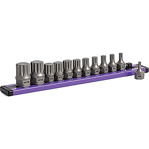 Picture of GripEdge 12-PC 1/4 & 3/8 Drive Low Profile Triple Square Dual Action Driver Bit Set
