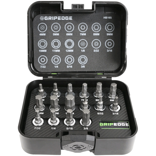 Picture of 16-PC 3/8" Drive Short Metric & SAE Hex Driver Set
