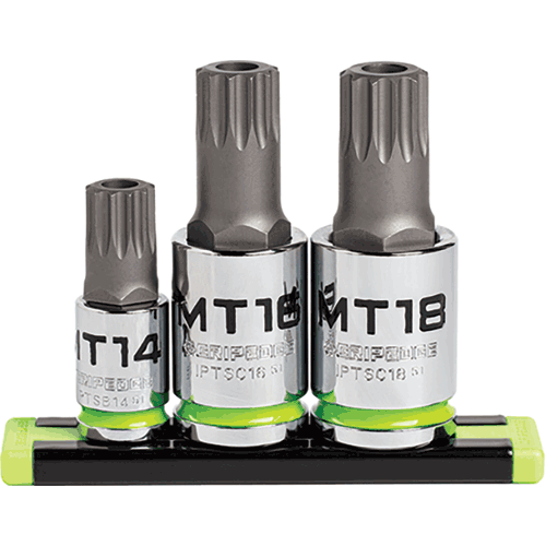 Picture of 3 Pc. Tamper-Proof Triple Square Bit Socket Set