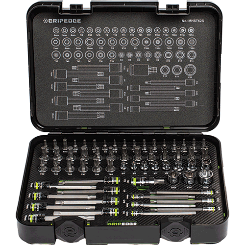 Picture of 62pc Master RPT Hex & Star Driver Set