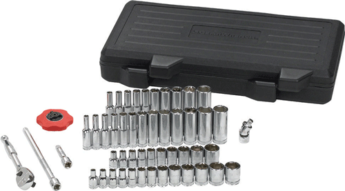 Picture of 51 Pc. 1/4" Drive 6 Pt. Socket Set - 84 Tooth Ratchet