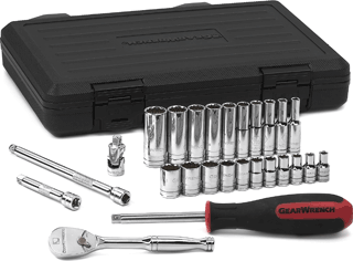 Picture of 26 Pc. 1/4" Drive 12 Pt. Standard SAE Socket Set