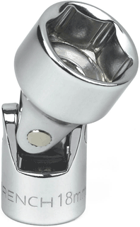 Picture of 3/8" Drive 6 Pt. Flex Socket 18mm