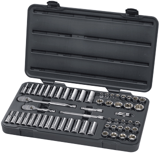 Picture of 57 Pc. 3/8" Drive 6 Pt. SAE/Metric Socket Set