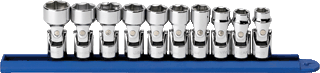 Picture of 10 Pc. 3/8" Drive 6 Pt. Flex Metric Socket Set