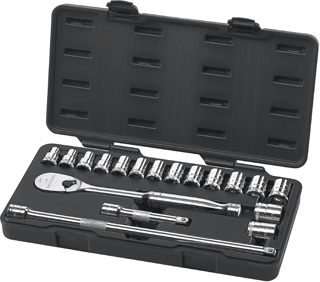 Picture of 18 Pc. 1/2" Drive Metric Socket Set