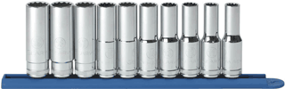 Picture of 10 Pc. 1/2" Dr. 12 Pt. Deep Metric Socket Set