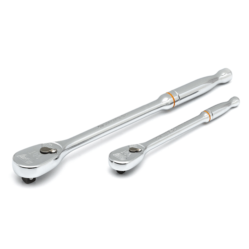 Picture of 2 Pc. 1/4" & 3/8" Drive 90-Tooth Long Handle Teardrop Ratchet Set