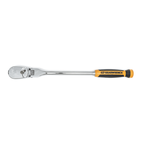 Picture of 1/2" Drive 90-Tooth Dual Material Flex Head Teardrop Ratchet 17"